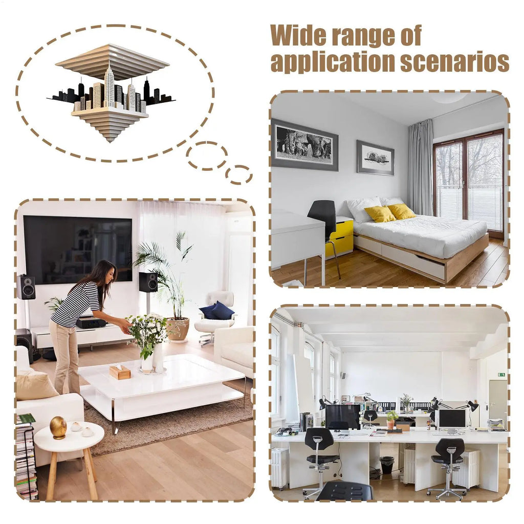 3D Optical Illusion Wall Sticker Corner Wall Art Decor Removable Optical Illusion Sticker for Indoor Living Room Bedroom Study