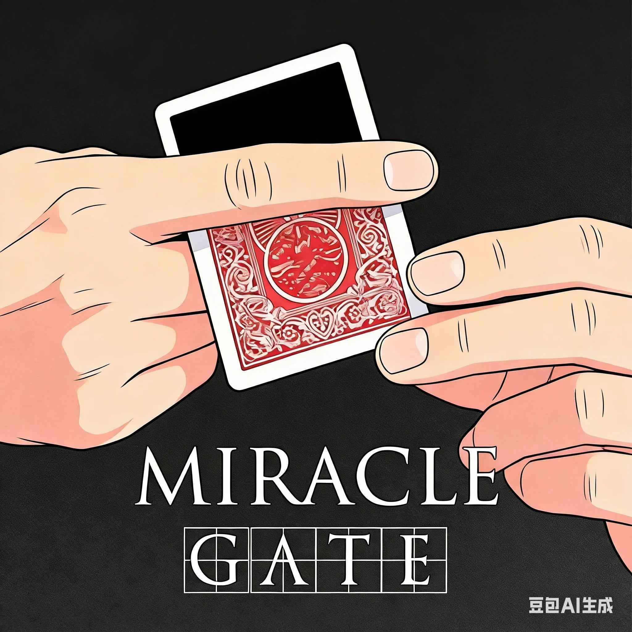 Miracle Gate Magic Tricks Border To Complete Visual Card Change Magia Magician Close Up Street Illusions Gimmicks Mentalism Prop