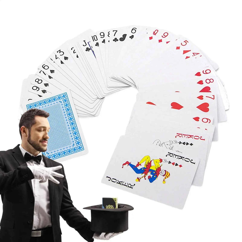 Deck Cards for Trick Beginners Deck Trick Poker Props Collectible Entertainment Poker Stage Performance Props with Instruction