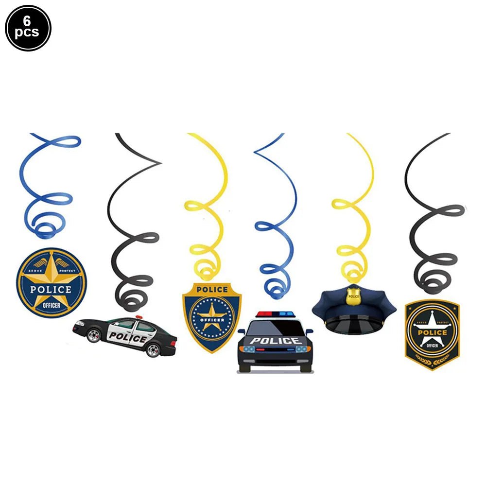Police Party Plates Cups Napkins Police Officer and Car Party Birthday Party Decorations Tableware Boys Police Party Supplies - Big Tim's Magic Emporium