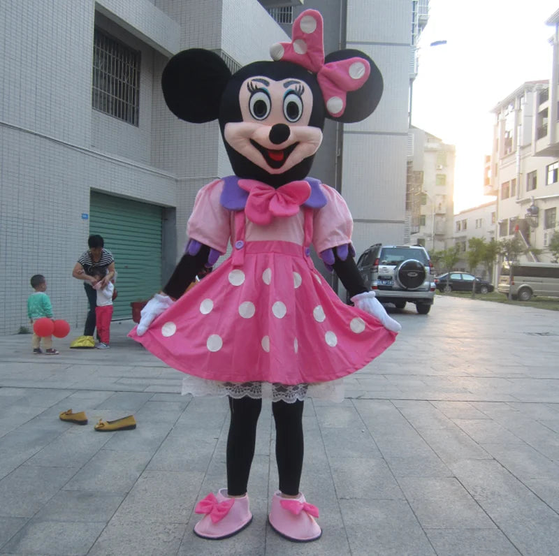 Mickey & Minnie Mouse Santa Mascot Costume | Adult Holiday Cosplay & Event Outfit - Big Tim's Magic Emporium