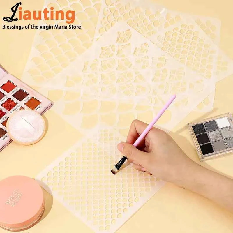 Hot Sale Fish Scale Stencil Face Painting Stencils Stencils For Painting Makeup Stencil Reusable Face Paint Stencils