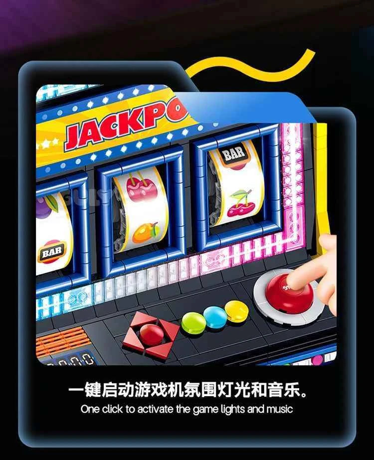 3571PCS Fruit Arcade Building Blocks Retro Game Console Model Toys Assembly Bricks Party Supplies Christmas Gifts For Kids Adult