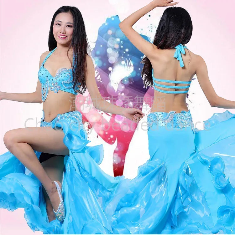 Customized Halloween Belly Dance Costume Set | Exotic Dancewear with Big Skirt - Big Tim's Magic Emporium