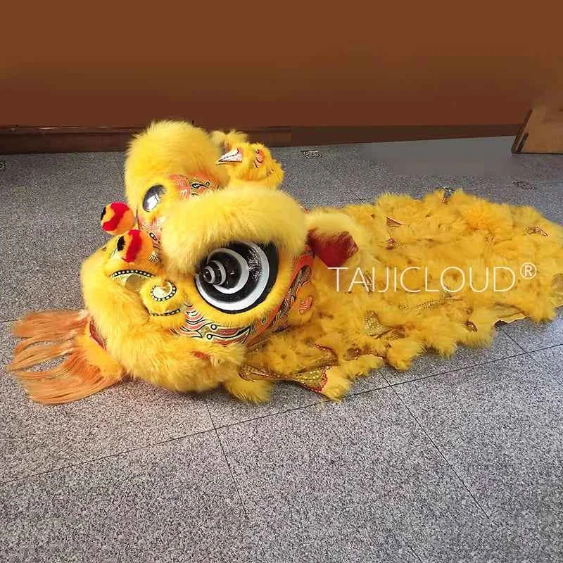 Southern Lion Dance Props for Adults, Double Performance Use, Wool Dragon Lantern, Authentic Lion Awakening Props.