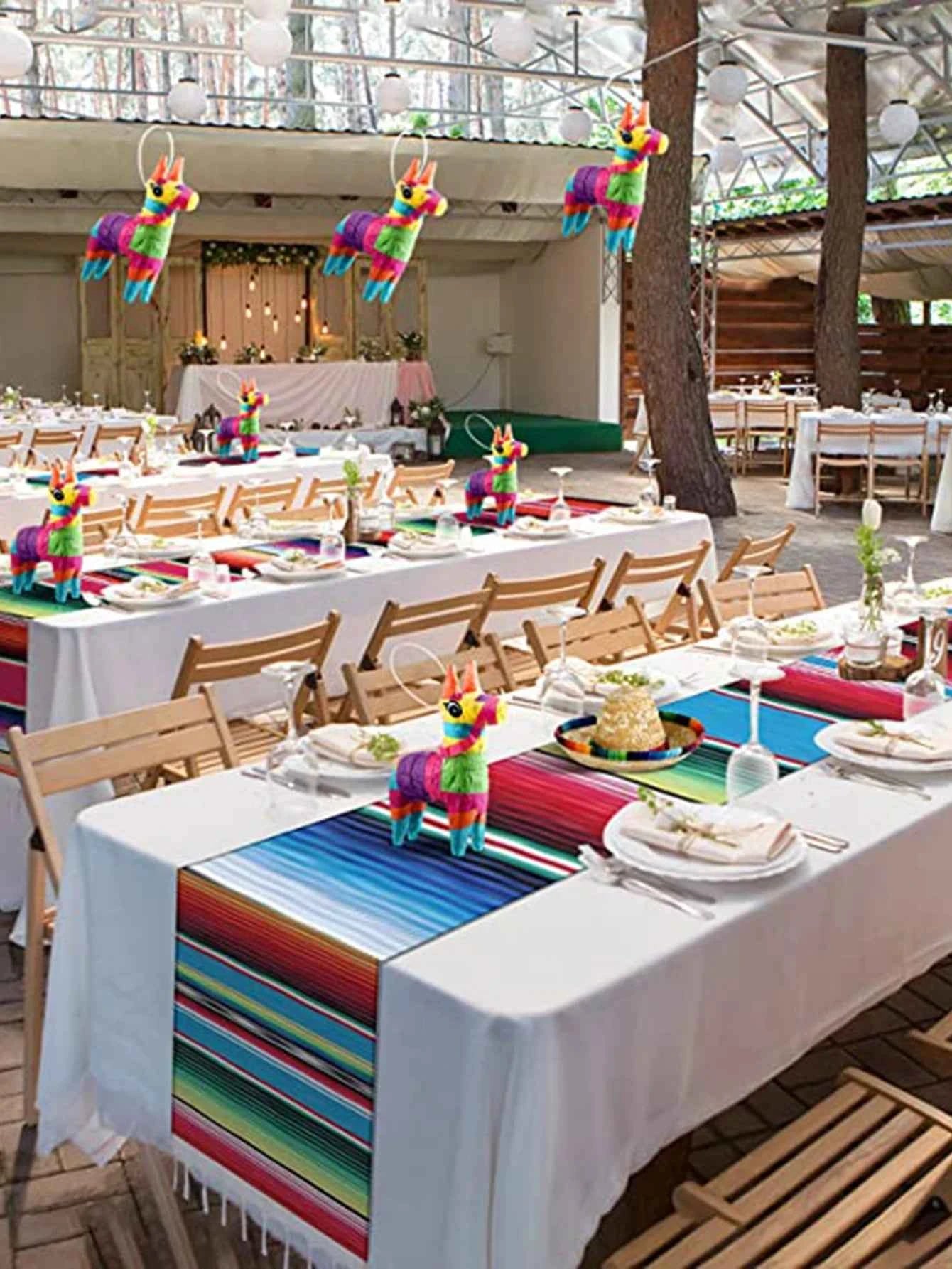 3Pack/Box Mini Donkey Pinatas Doll House Decoration Fiesta Table Centerpiece Decorations,  Cinco de Mayo party，Party Supplies