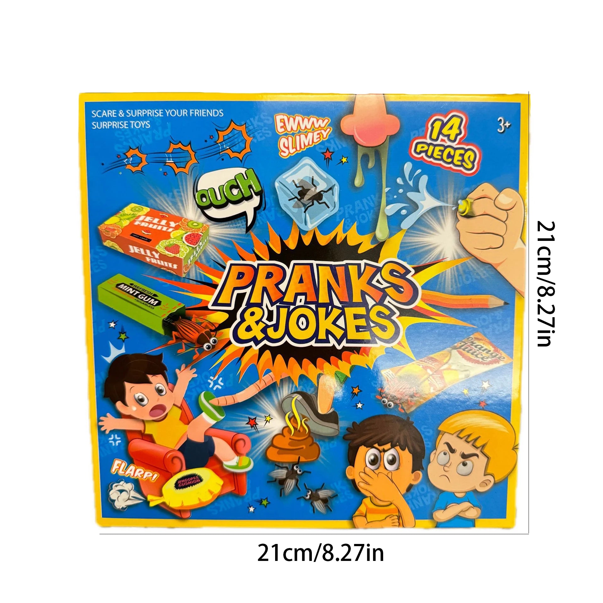 Trick toy gift box set, April Fool's Day funny gift box, fly gum fart pad - Big Tim's Magic Emporium