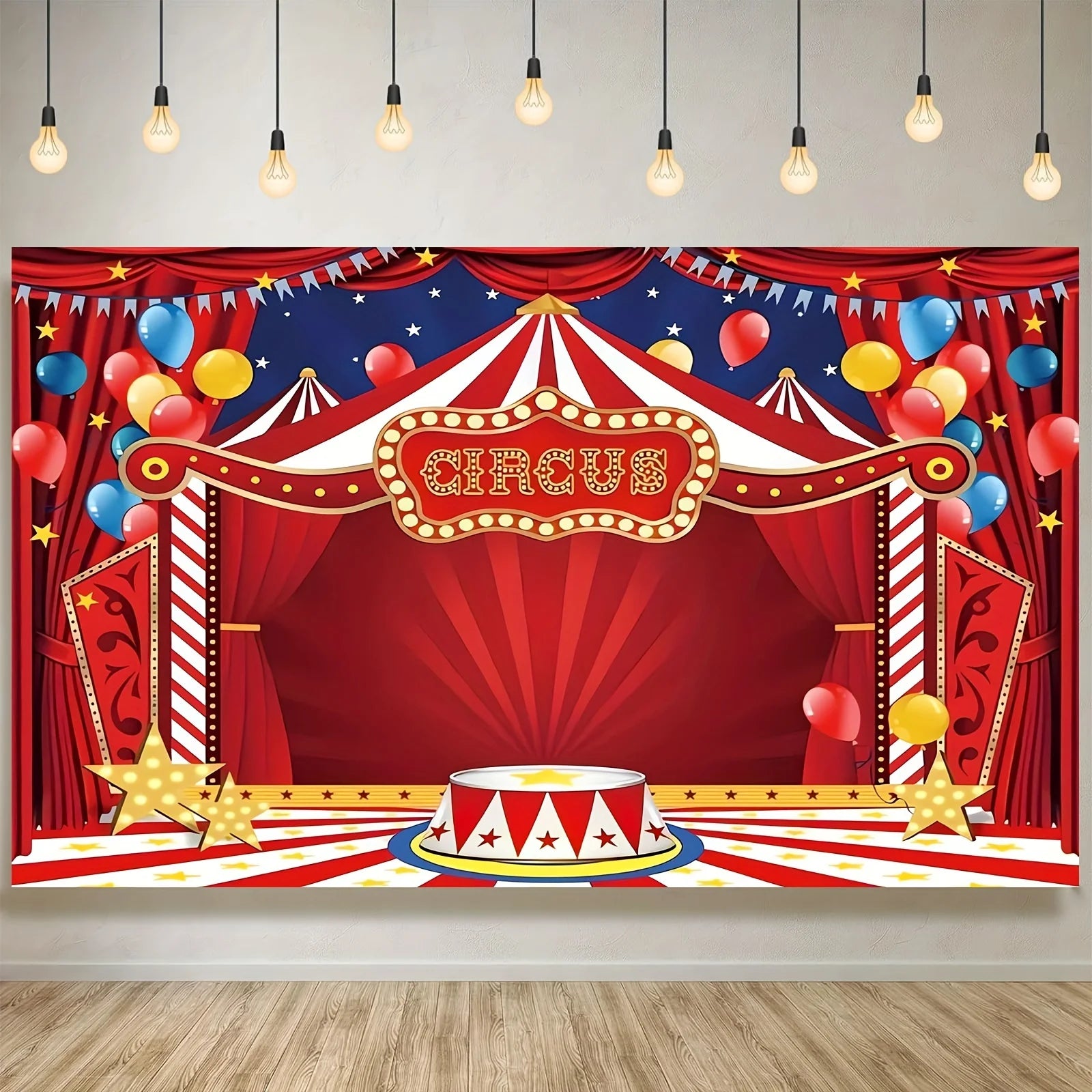 Circus Carnival party background Fabric Carnival theme party decoration background Circus birthday party background - Big Tim's Magic Emporium