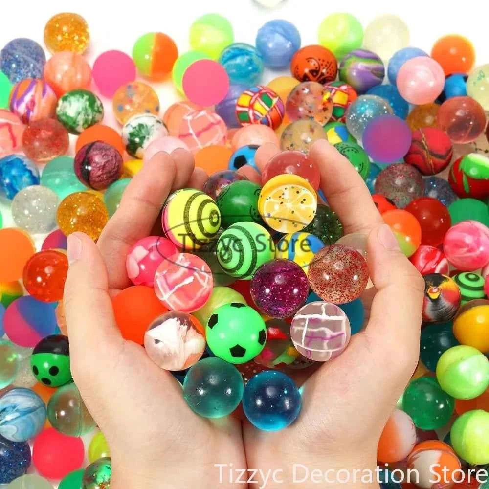 10/20PCS Bouncing Ball Toys Party Favors Birthday Gift Guests Doll Machine Accessory Children's Playground Water Buoyancy Ball