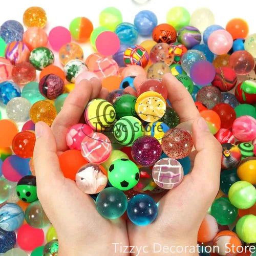10/20PCS Bouncing Ball Toys Party Favors Birthday Gift Guests Doll Machine Accessory Children's Playground Water Buoyancy Ball