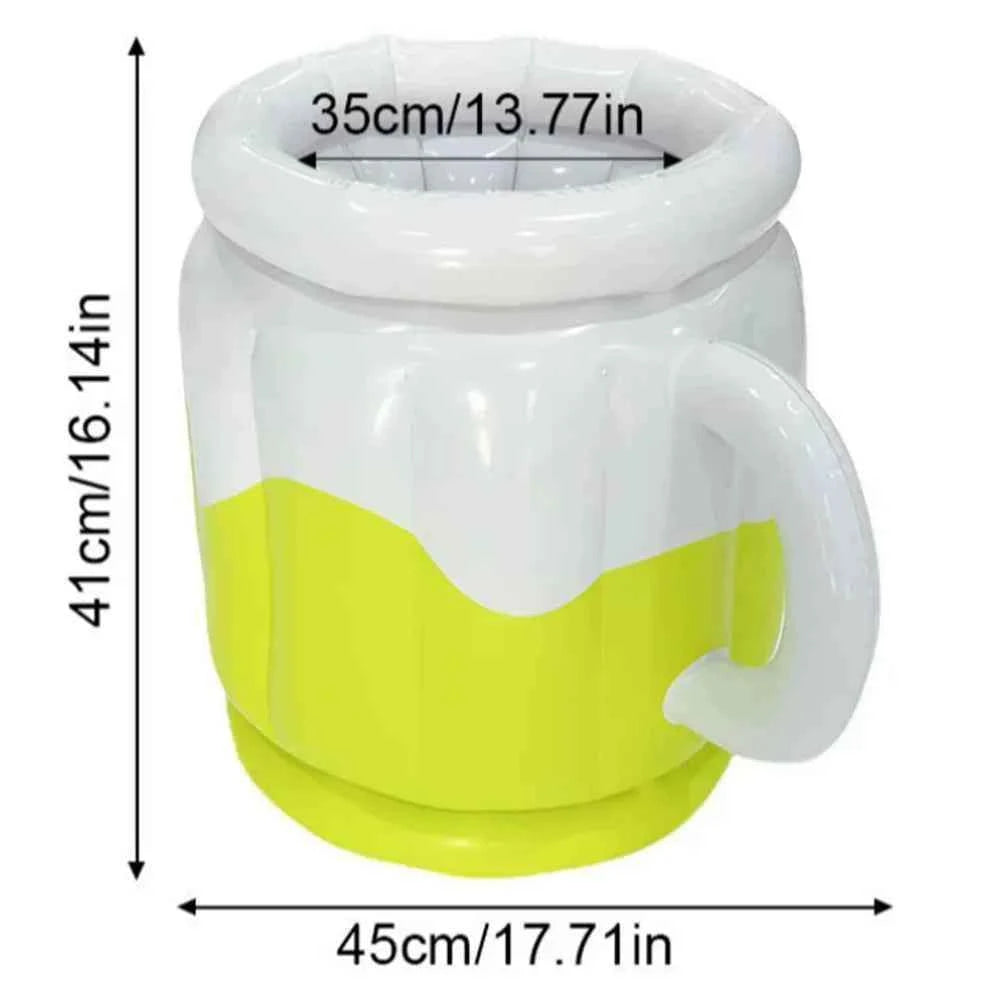 1pc PVC Inflatable Ice Bucket Beer Cooler Funny Hawaiian Birthday Party Decoration Summer Beach Pool Outdoor BBQ Supplies Props
