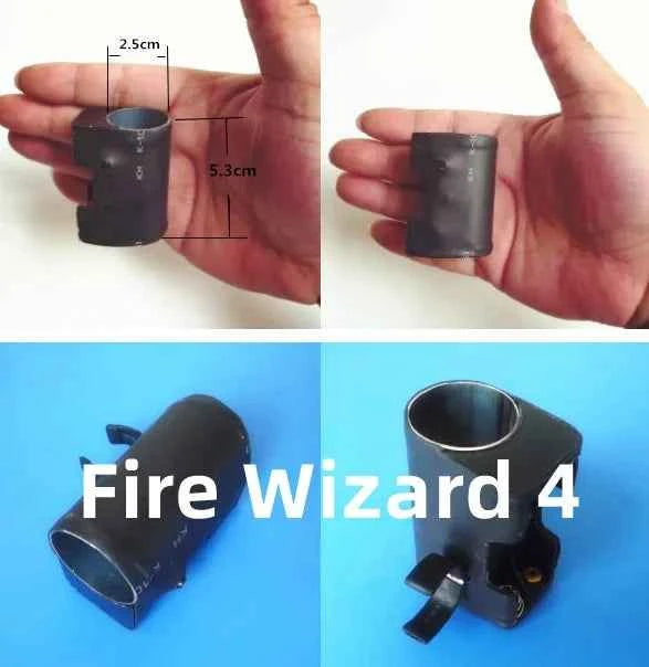 Professional Magician Accessory Ultimater Fire Wizard Close Up Illusions Gimmick Fire Magic Tricks Stage Street Magic Props