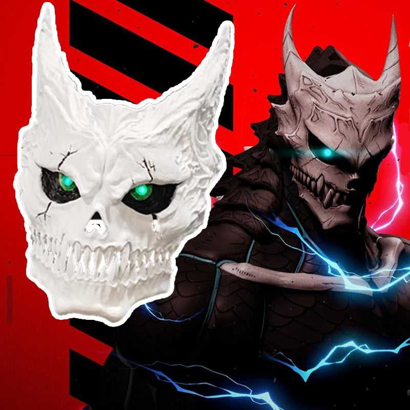 Fandao Kaiju No 8 Kafka Hibino Mask Cosplay Japan Skull Monster Helmet Defense Mask For Halloween Carnival Party Costume Props