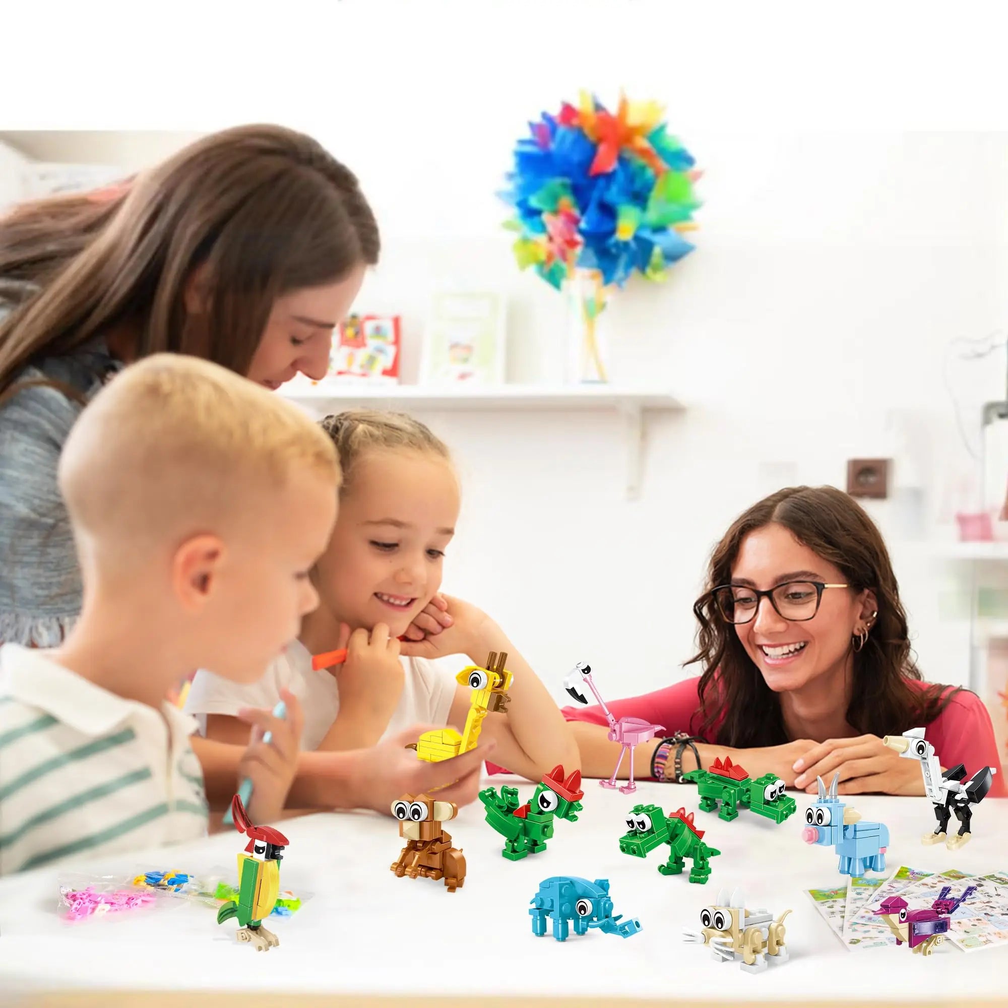 Party Favors for Kids Animals Building Block Toy for Goodie Bag Stuffers Classroom Student Prizes Birthday Gifts for Boys Girls