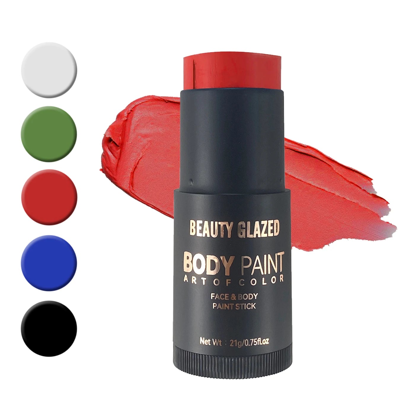 5 Colors Face &Body Paint, Non-Toxic,Professional Painting Kit For Party, Cosplay,Safe For Sensitive Skin,Mardi Gras Makeup