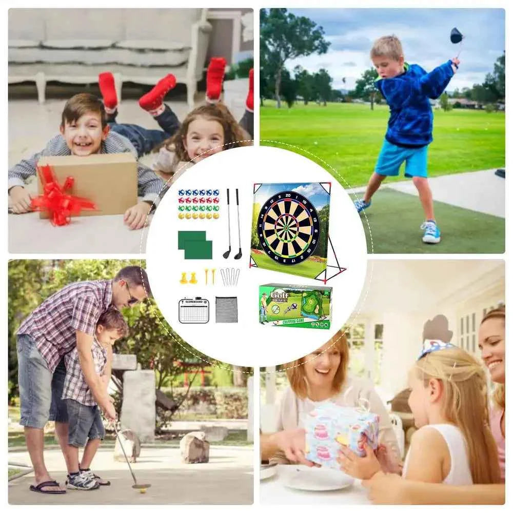 Battle Golf Chipping Game Golf Hitting Mat Sports Activities Putting Practice Toy Swing Training Tool for Home Backyard