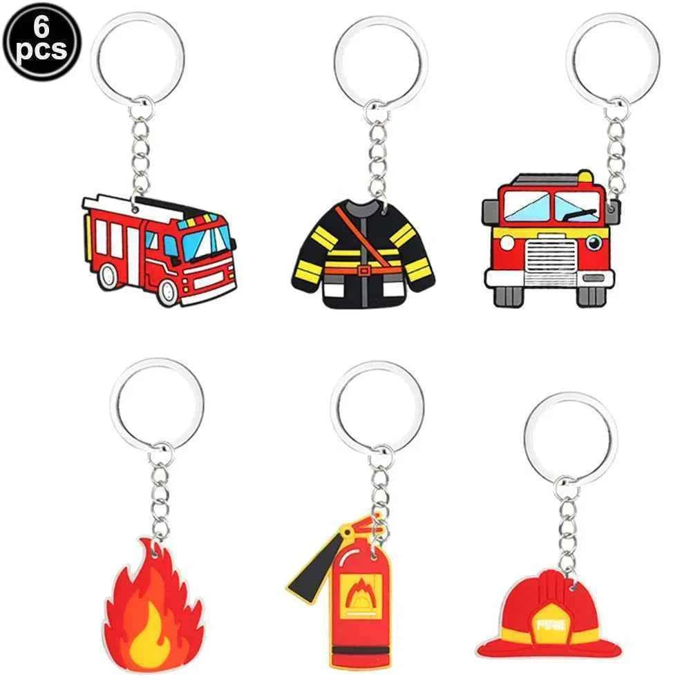 Fireman Birthday Party Supplies Firefighter Helmet Fire Hydrant Straws Cups with Lids Extinguisher Squirt Toys Fire Favors