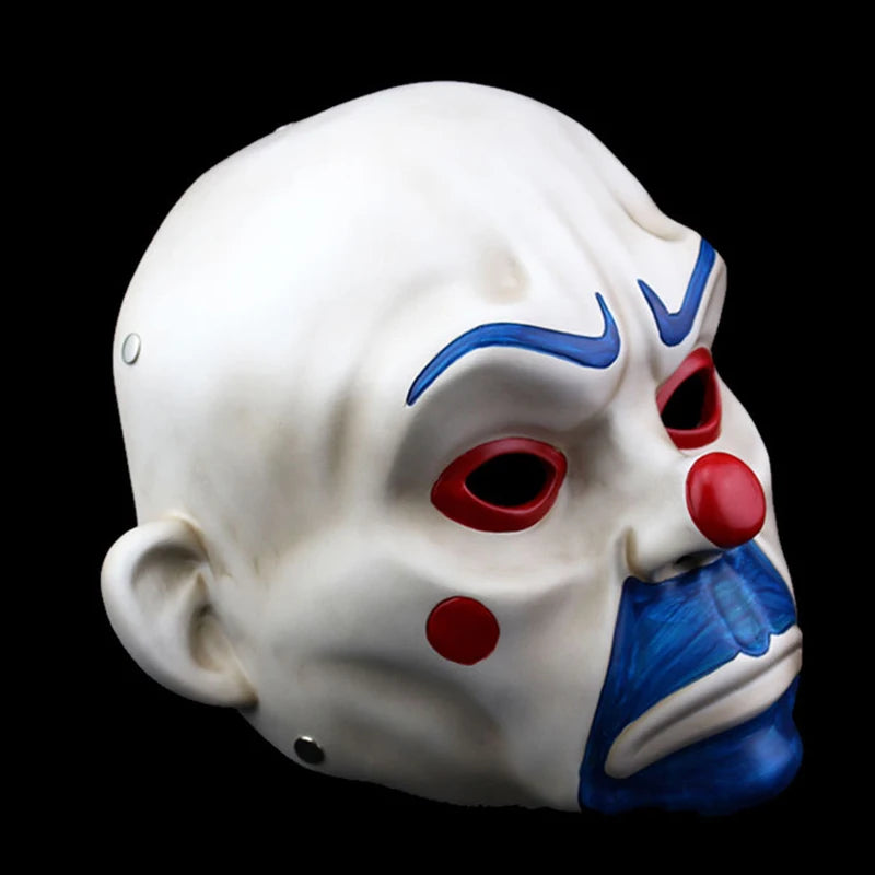 High Quality Resin Mask Collect Halloween Joker Robber Mask Adult Clown Dark Knight Scary Masquerade Party Cosplay Costume Props - Big Tim's Magic Emporium
