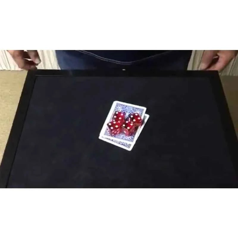 Elevated Dice Matrix Magic Trick (Blue or Red) Close Up Magic Tricks Illusion Magic Props Card Toys Gimmick Magician Funny Games