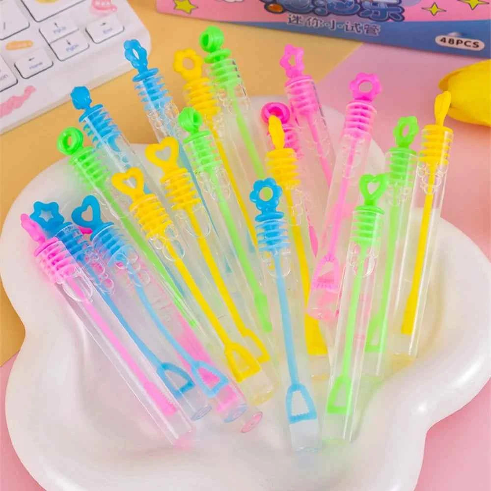 10-48pcs Kids Birthday Party Favors Mini Cute Bubble Empty Tube School Gifts Wedding Guests Souvenirs Pinata Rewards for Kids