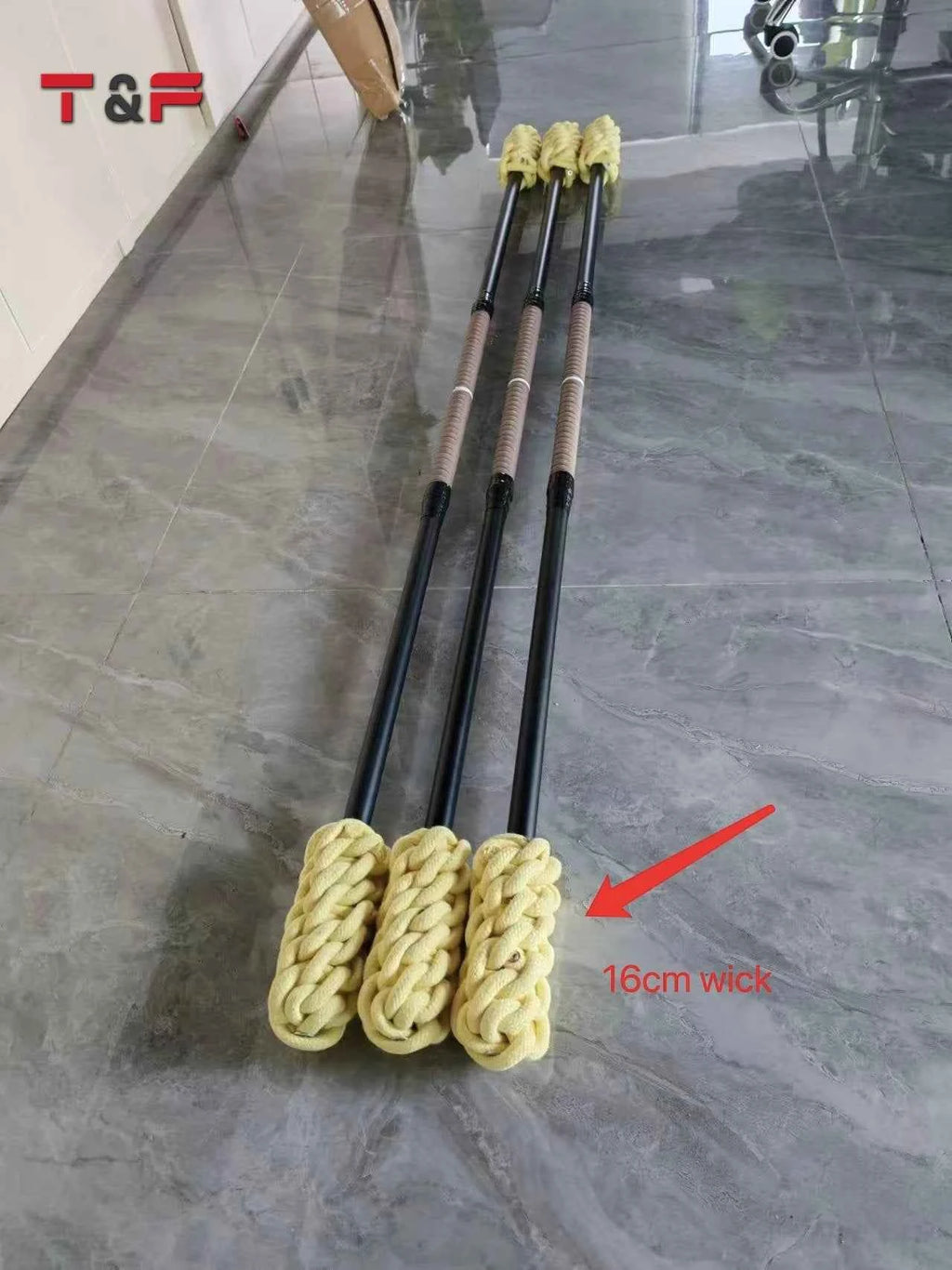 Fire Staff For Fire Juggling 145cm - Big Tim's Magic Emporium