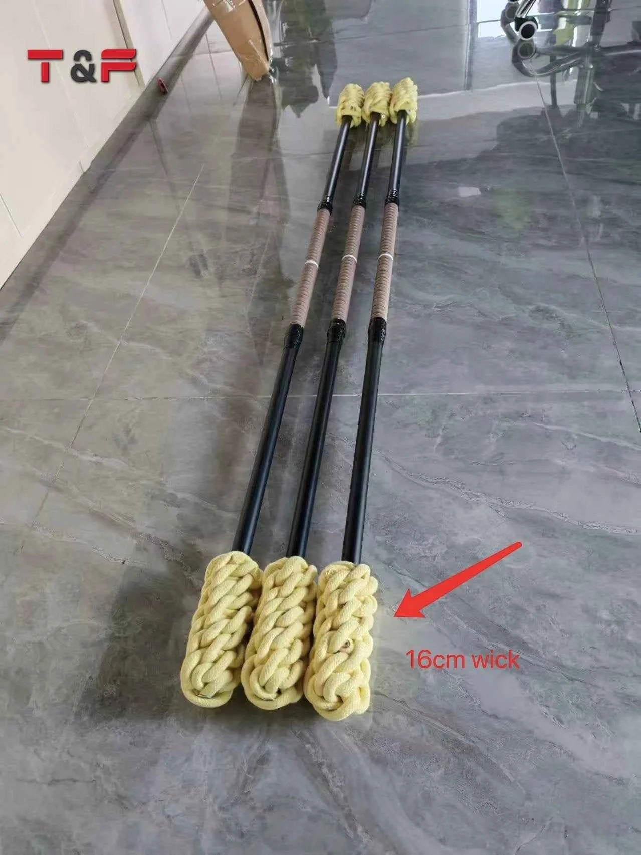 Fire Staff For Fire Juggling 145cm - Big Tim's Magic Emporium