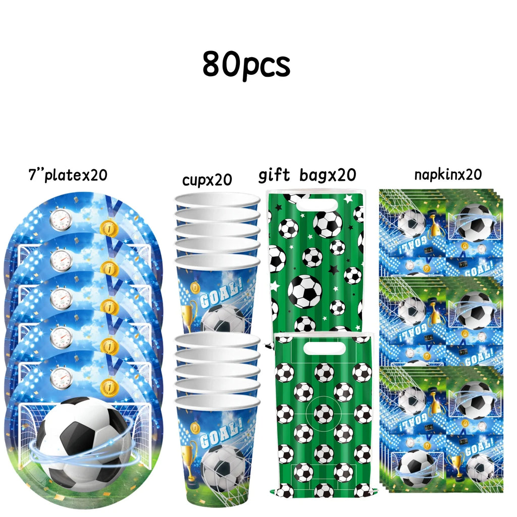 Football Party Stuff Soccer Party Tableware Tablecloth Napkin Cup Plate Soccer Party Backdrop Baby Shower Football Party Favors - Big Tim's Magic Emporium