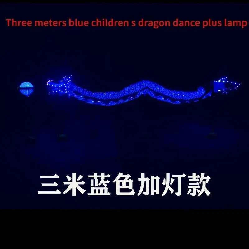 Dragon and lion dance props faucet Kindergarten stage performance Satin cloth dragon luminous nine dragon lanterns