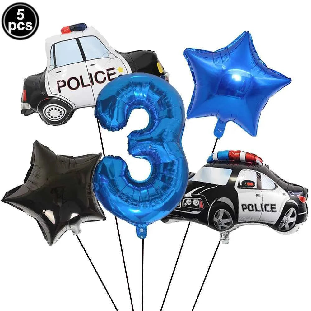 10pc Police Cupcake Toppers Policeman Birthday Cupcake Picks Police Cake Decors Baby Shower Police Theme Birthday Party Supplies