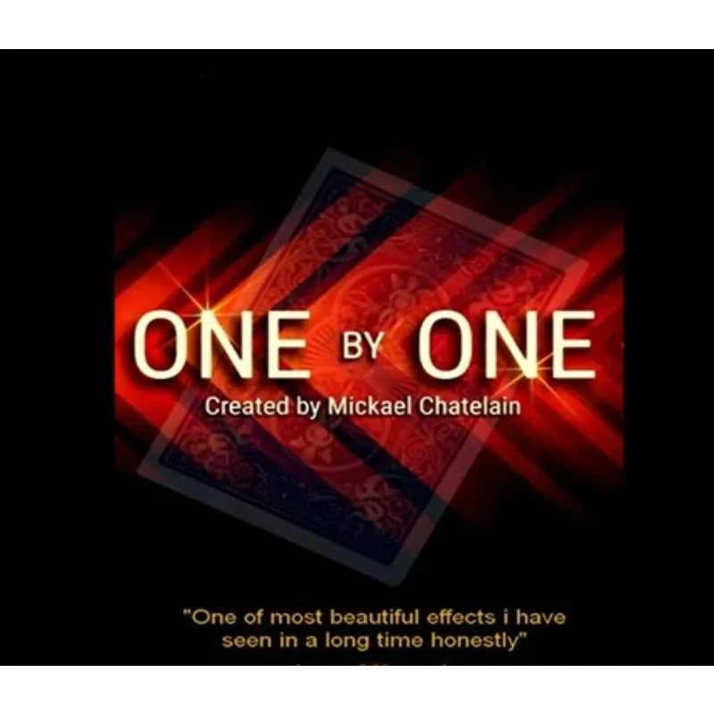 One By One by Mickael Chatelain Poker Deck Magic Trick Gimmick Card Illusion Professional Magician Props Funny Magia