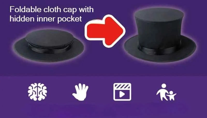 Magic Kit for Kids Magician Costume Beginner Magic Tricks Learning Set Educational Toys for Children Christmas Birthday Gifts