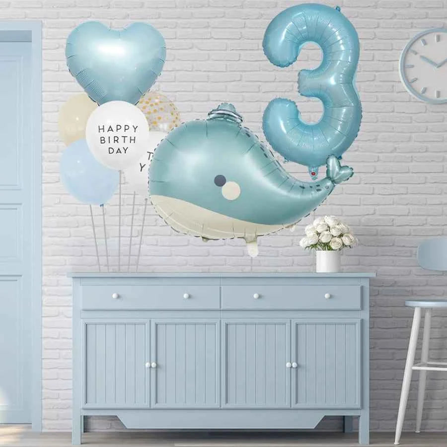 Baby Shower Decorations Number Balloons Birthday Party Decorations Kids Aluminium Foil Ballon Wedding Party Supplies Globals