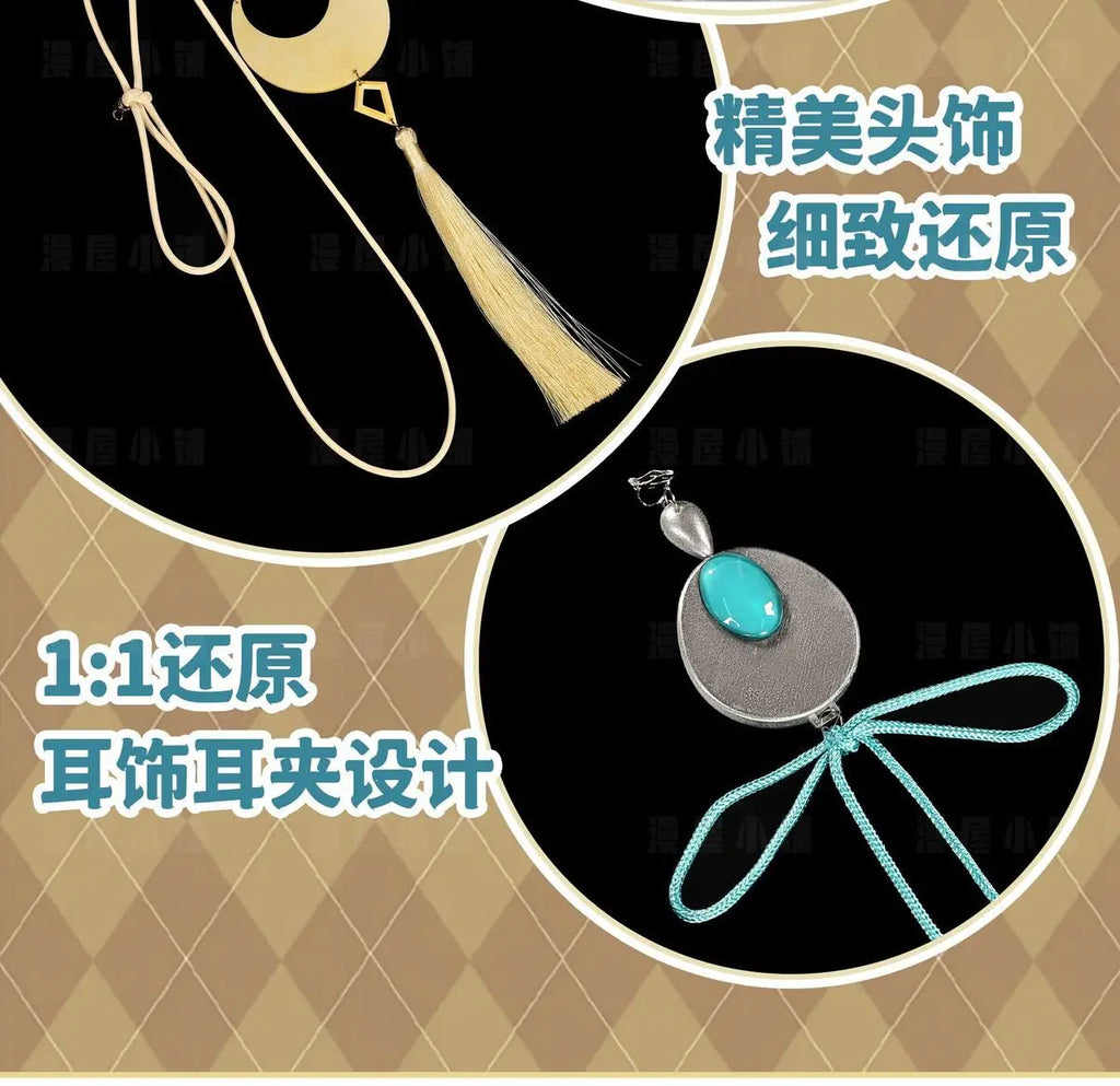 Genshin Impact Zi Bai Cosplay Costume Halloween Party Gorgeous Uniform Accessories Props Complete Set HERO Cos - Big Tim's Magic Emporium