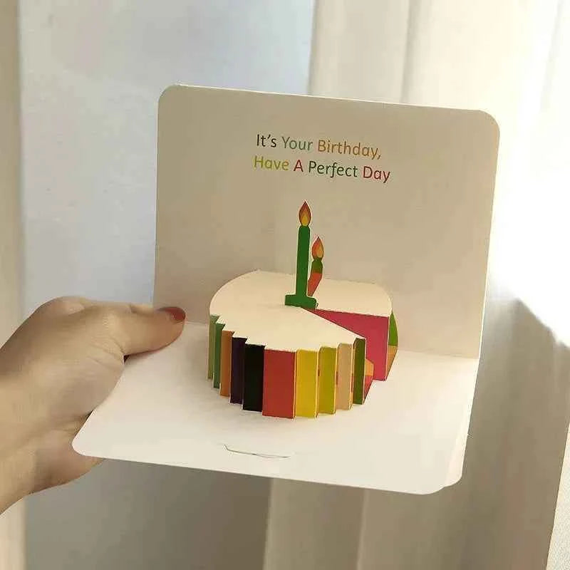 Birthday Greeting Cards 3D Pop Up Gift Card Gift Cards with Envelope Wedding Decorations for Tables Greeting Cards Gift Card