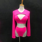 The Stardust Electra Performance Set – Long-Sleeve Pole & Gogo Bikini