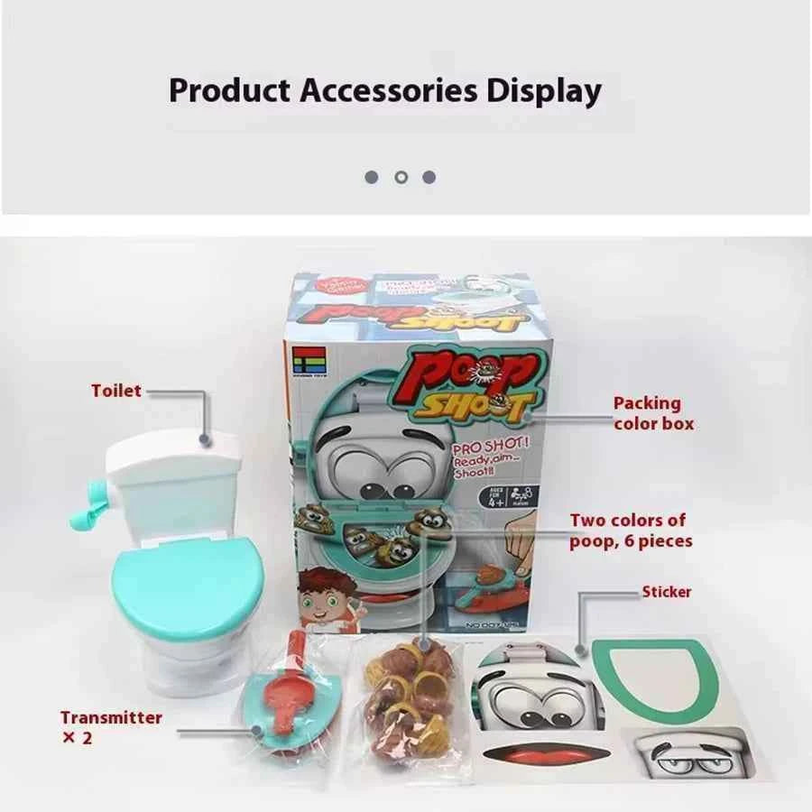 1Set child Poop Toilet Game 〔E〕Funny Toilet Trick Toy Party Game Board Games Flushing The Toilet For Kids Game Gifts〔Winter5〕