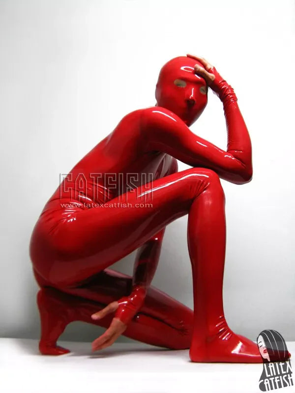Latex Rubber Gummi Catsuit Cosplay Halloween Tights Mask Suit Bodysuit S-XXL Christmas - Big Tim's Magic Emporium