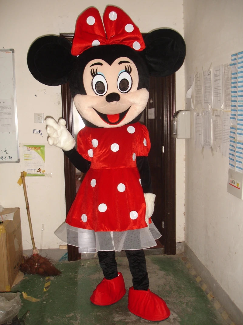 Mickey & Minnie Mouse Santa Mascot Costume | Adult Holiday Cosplay & Event Outfit - Big Tim's Magic Emporium