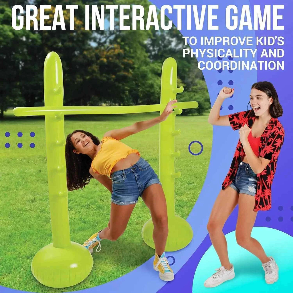 Inflatable Limbo Games for Kids & Adults, Beach Party Decorations, Festival Picnic Beach Pool outdoor Games, Family gathering