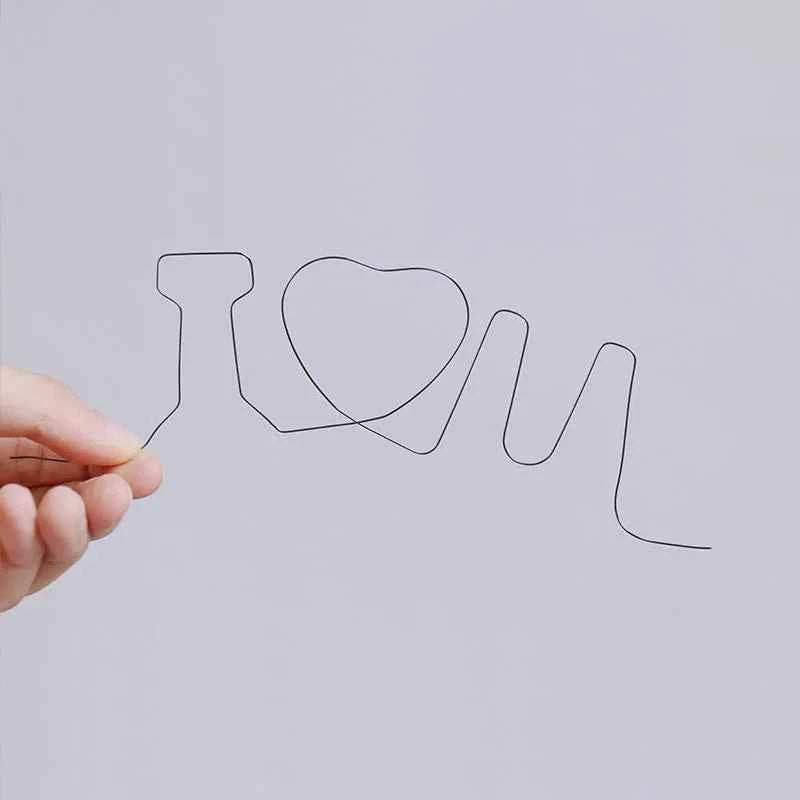 Memory Metal Wire Fire Prediction Hearts 7 i love you magic tricks magic show close up magic illusion
