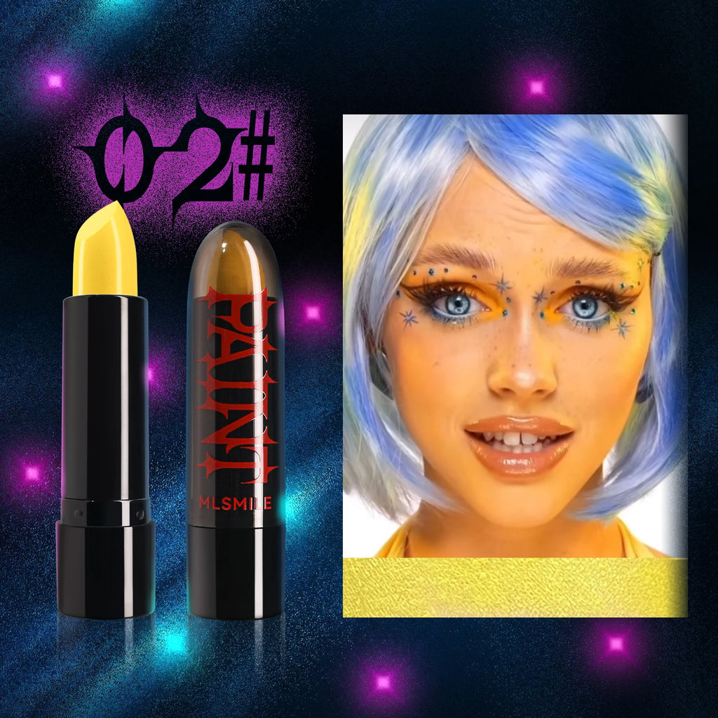 Halloween Face Body Painting Stick Cream Waterproof Light Neon Green Purple Pink Black White Paint Cream Party Art Makeup
