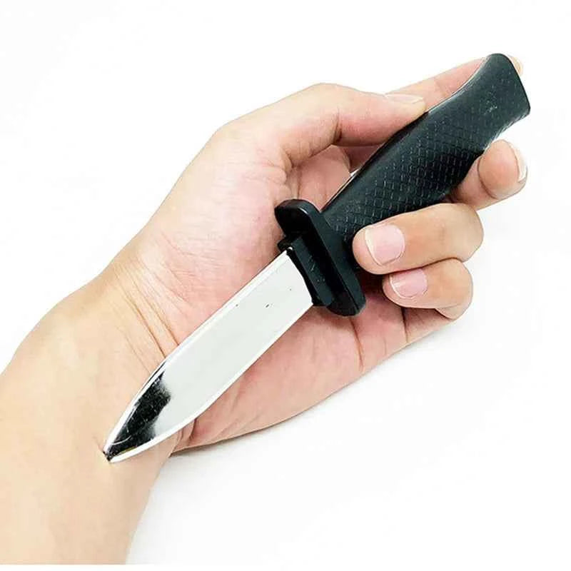 Props Toys Joke Magic Plastic Retractable Knife Joke Prank Props Knife Scary Trick Fake Dagger Funny - Big Tim's Magic Emporium