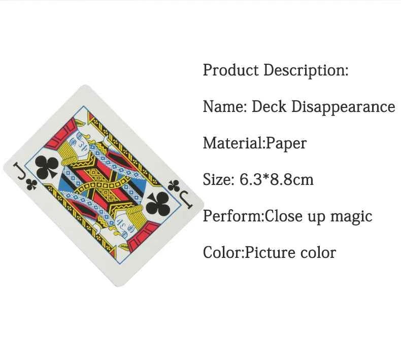 Deception by Ilya Melyukhin Gimmick Cards Magic Tricks Illusions Deck Vanish Super Visual Magic Props Close up Street Magic Toys