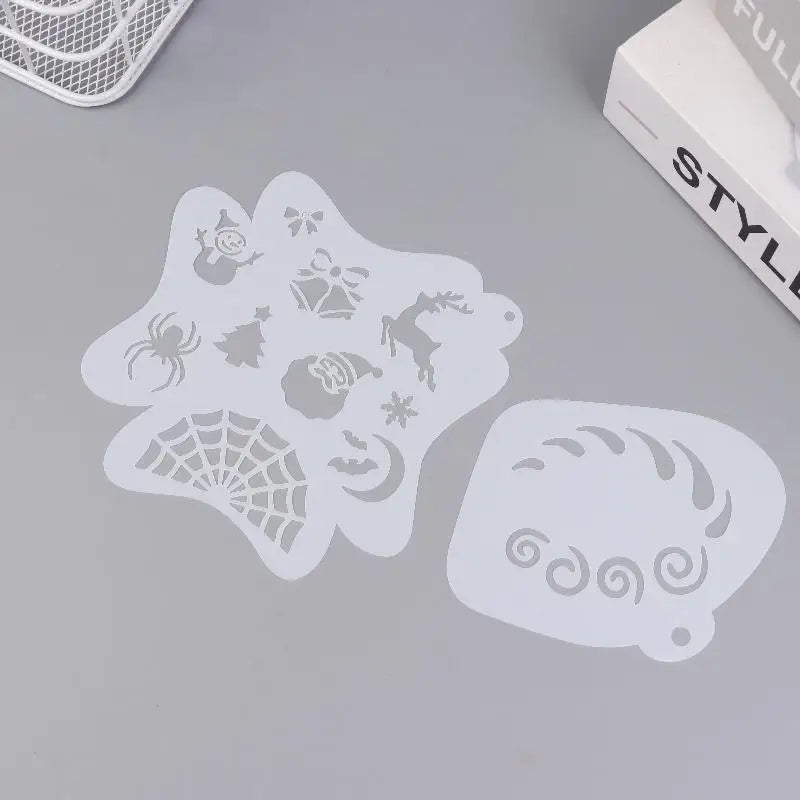 Face Paint Stencils Professional Body Art Paint Stencils Reusable For Adults Kids Easily Use Templates For Parties Makeup Tools