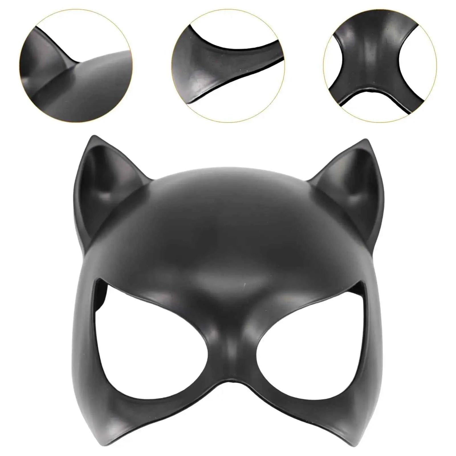 Cat Mask Props Accessory Halloween Costume for Party Halloween Role Playing