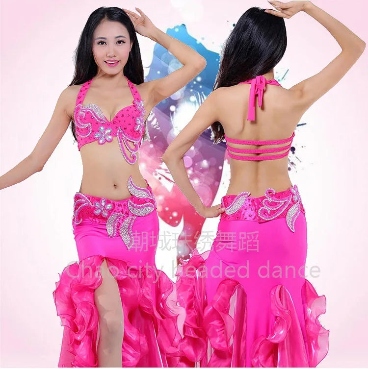 Customized Halloween Belly Dance Costume Set | Exotic Dancewear with Big Skirt - Big Tim's Magic Emporium
