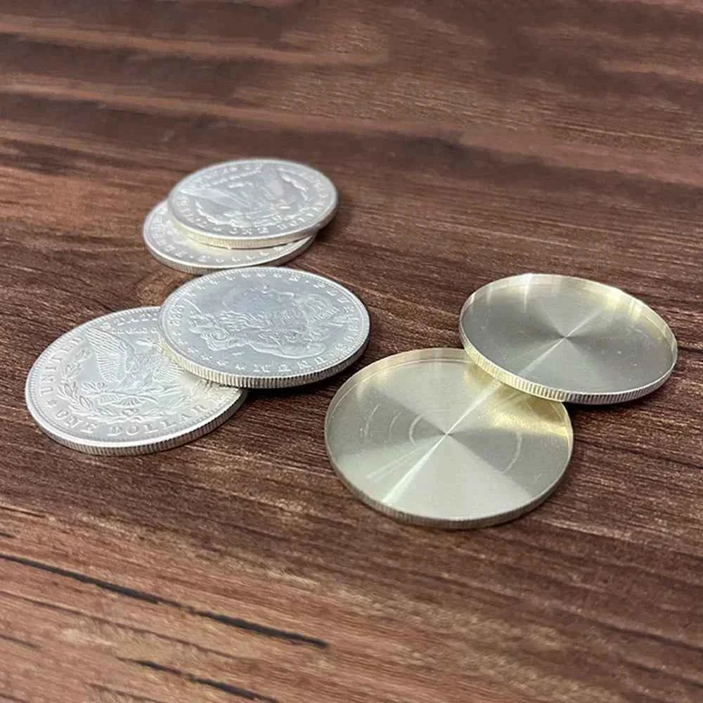 Super Morgan Dollar Set by Oliver Magic Tricks Visual Change Magia Coin Magician Close Up Street Illusions Gimmick(Cupronickel)