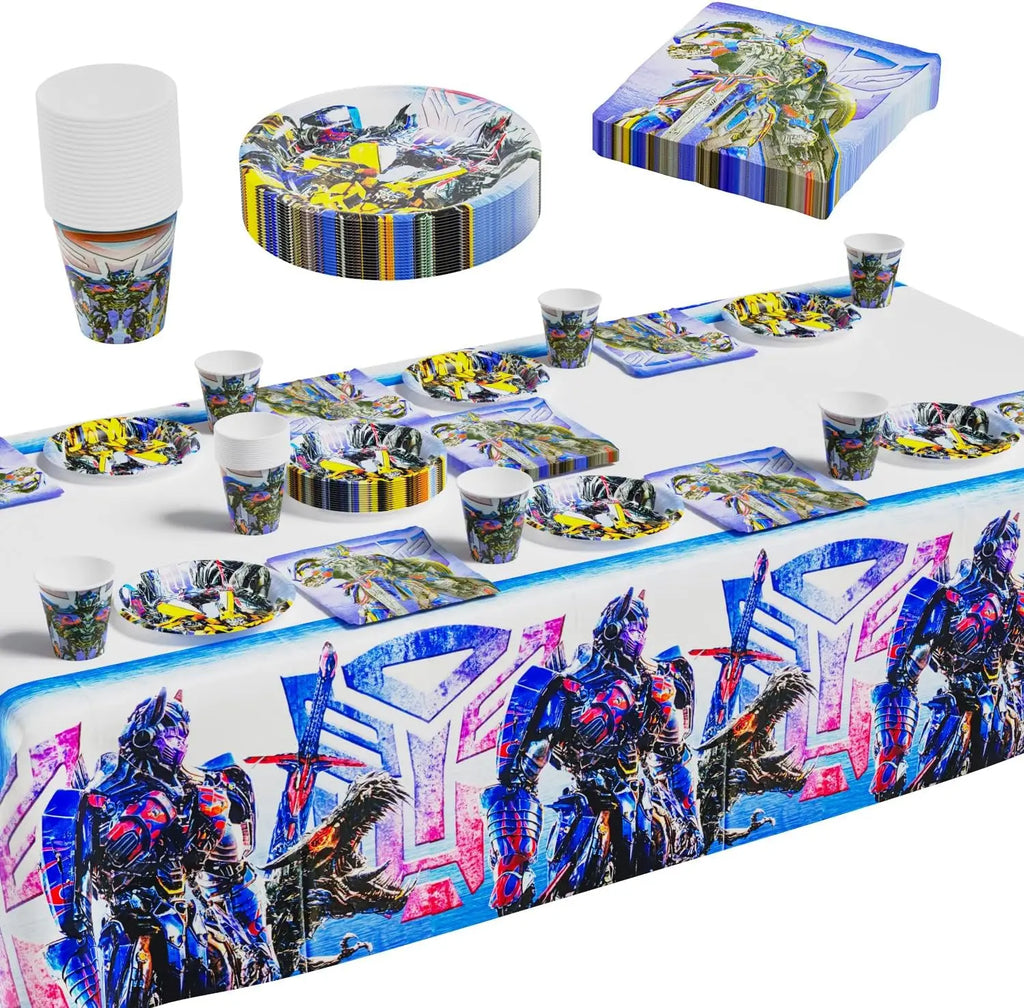 Transformers Party Favor Transformer Birthday Party Decorations Party Supplies Balloons Tablecloth Cups Plates Baby Shower Gifts - Big Tim's Magic Emporium