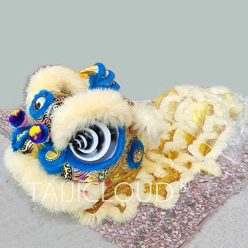 Southern Lion Dance Props for Adults, Double Performance Use, Wool Dragon Lantern, Authentic Lion Awakening Props.