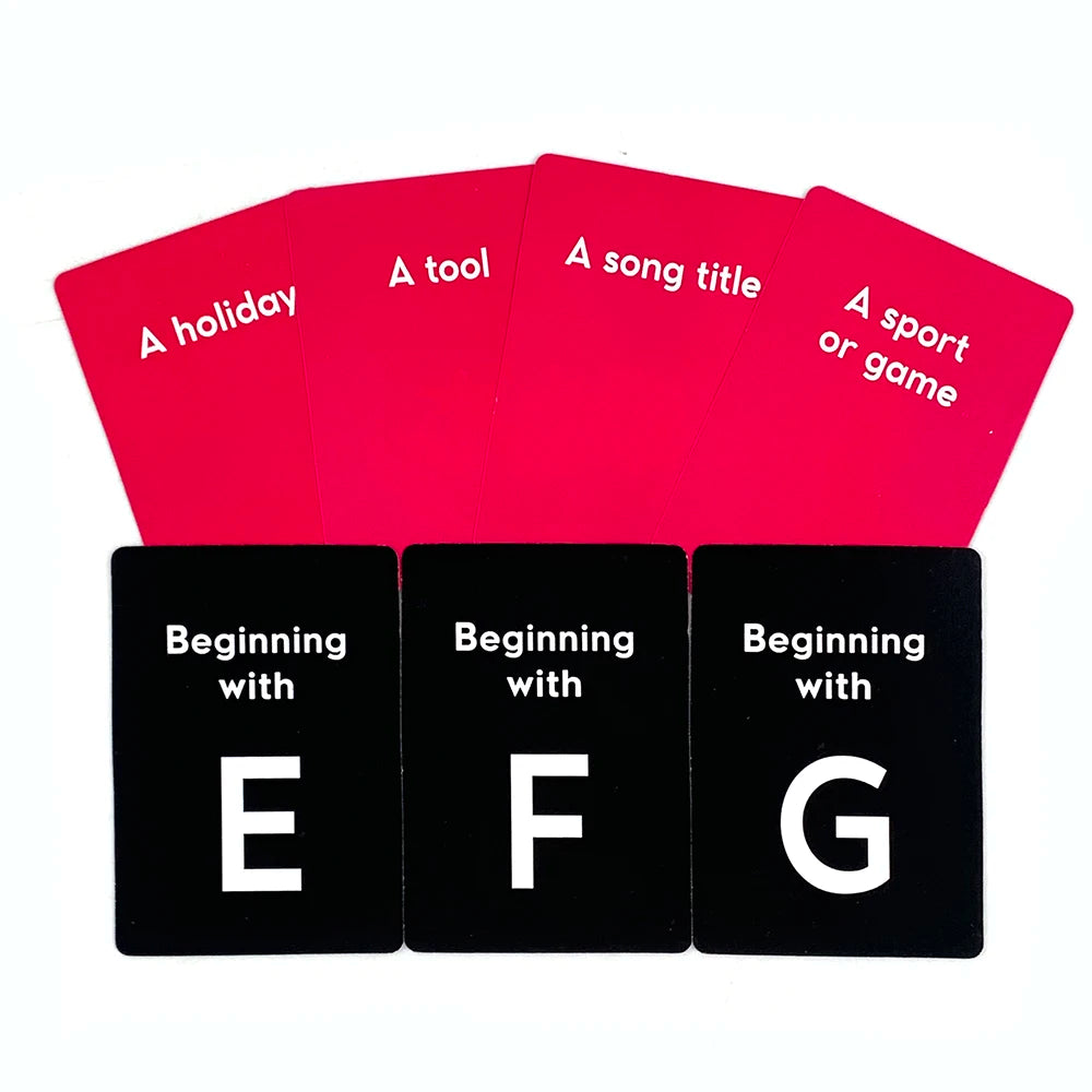 Board Game Card Game Quick Name Party Game Cards For That Tests Reaction Ability , Party Board Deck For Family and Friends - Big Tim's Magic Emporium